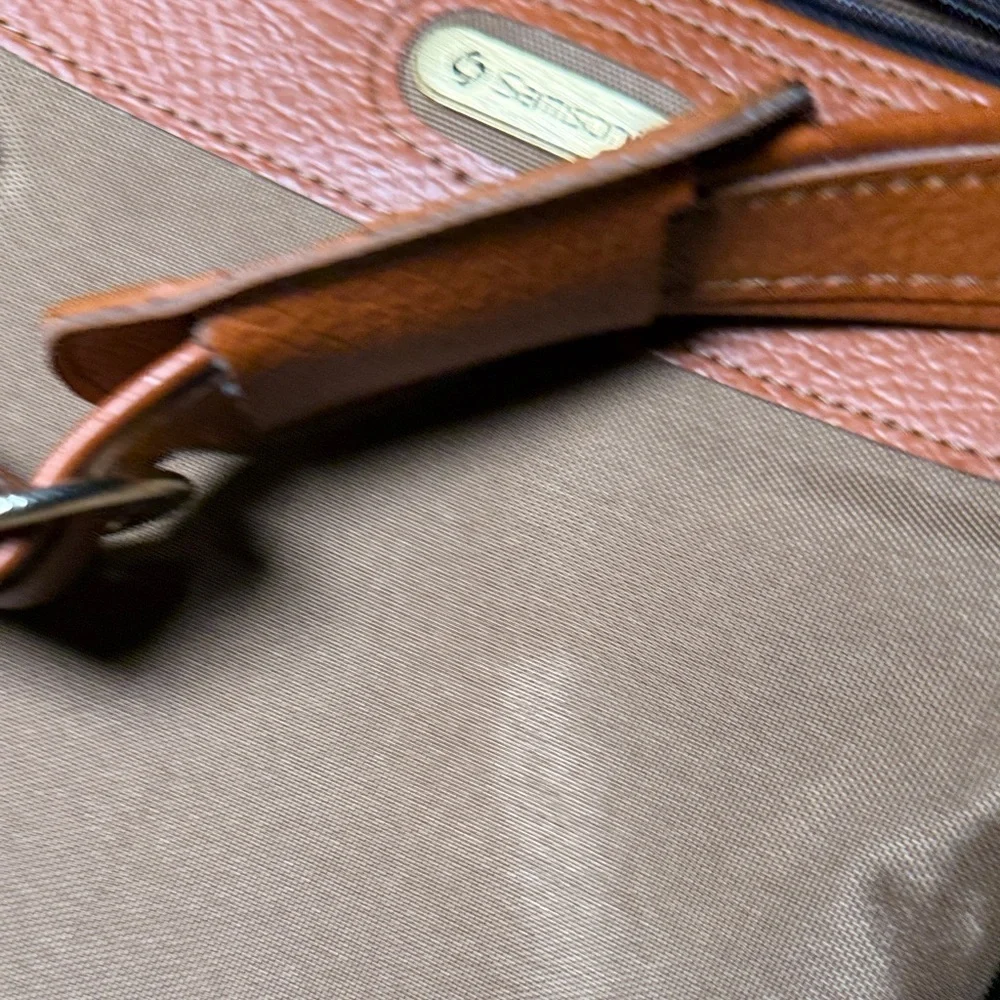 Vintage Samsonite Shoulder Messenger Luggage Bag Tan Brown